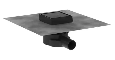 Hansgrohe RainDrain Point - Podlahová vpust | 10x10 cm | matná černá 