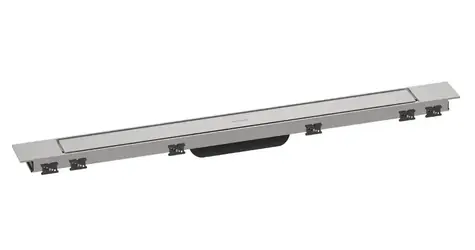 Hansgrohe RainDrain Match Plus - Sprchový žlab 80 cm | s roštem | kartáčovaná ocel 
