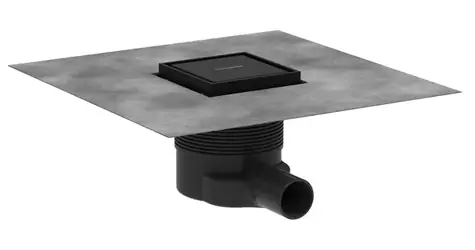 Hansgrohe RainDrain Brilliance - Podlahová vpust | 10x10 cm | matná černá 