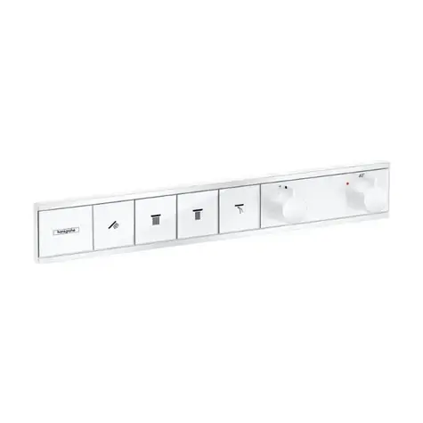 Hansgrohe RainSelect - Baterie pod omítku pro 4 spotřebiče | matná bílá 