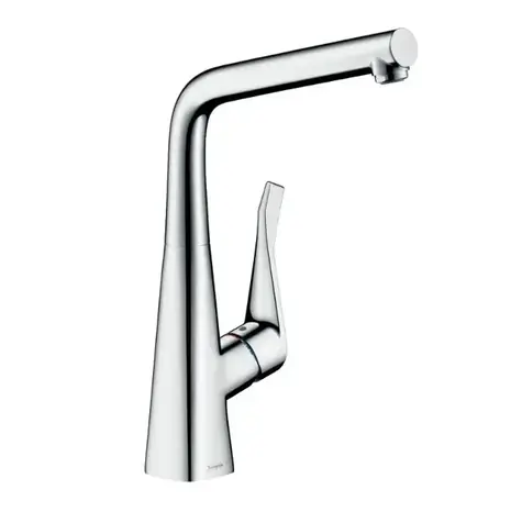 Hansgrohe Metris New - Dřezová baterie sklopná pod okno chrom 