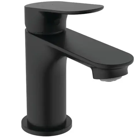 Ideal Standard Ceralife O - Umyvadlová baterie s výpustí ClickClack | BlueStart | hedvábná černá 