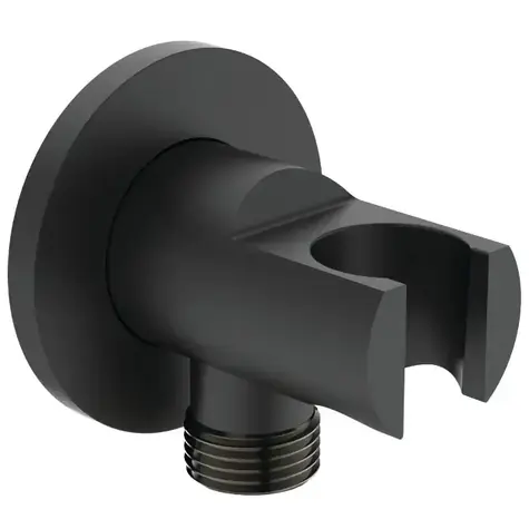 Ideal Standard Idealrain - Držák sprchy s přípojkou | černá