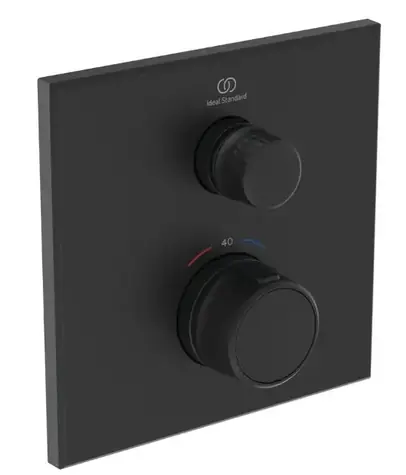 Ideal Standard CeraTherm Navigo - Termostatická sprchová baterie pod omítku | hedvábná černá