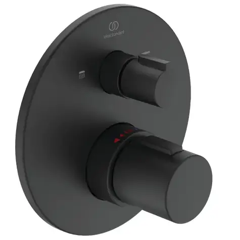 Ideal Standard CeraTherm - Termostatická vanová baterie pod omítku | černá