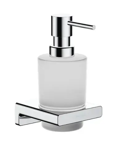 Hansgrohe AddStoris - Dávkovač mýdla s držákem | matné sklo/chrom