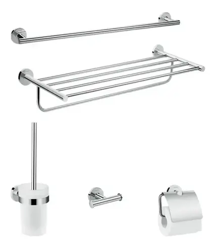 Hansgrohe Logis Universal - Sada doplňků do koupelny | chrom