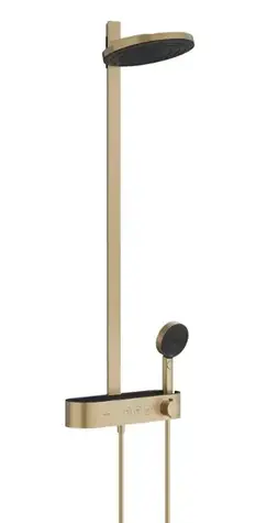 Hansgrohe Pulsify S - Sprchový set s termostatem | průměr 26 cm | 3 proudy | EcoSmart | kartáčovaný bronz