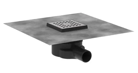 Hansgrohe RainDrain Point - Podlahová vpust | 10x10 cm | kartáčovaná nerezová ocel