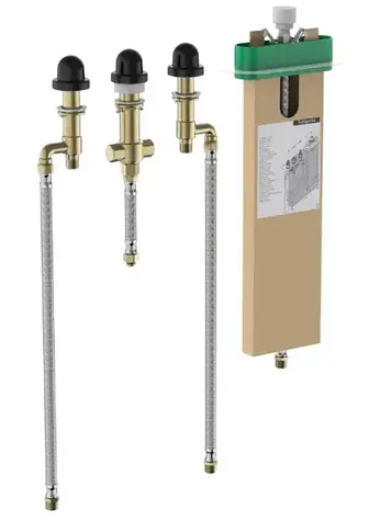 Hansgrohe Montážní tělesa - Základní těleso pro čtyřotvorovou baterii na okraj vany