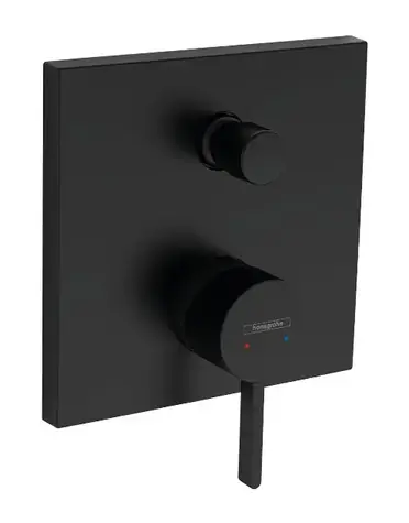 Hansgrohe - Baterie pod omítku, pro 2 spotřebiče, matná černá