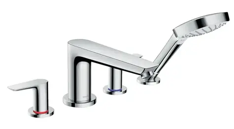 Hansgrohe - Baterie na okraj vany, 4-otvorová instalace, chrom