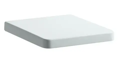 Laufen - Sedátko s poklopem, 468 x 368 mm, se zpomalovacím mechanismem, antibakteriální úprava, bílá