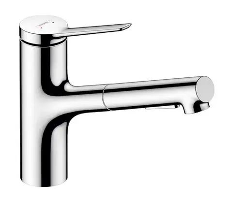 Hansgrohe - Dřezová baterie s výsuvnou sprškou, sBox, chrom