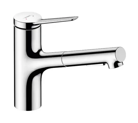 Hansgrohe - Dřezová baterie 150, s výsuvnou sprškou, chrom