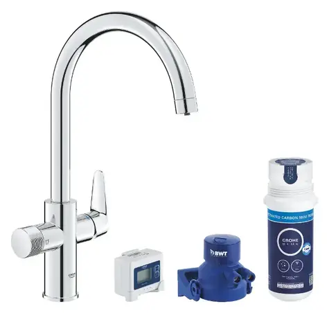 Grohe - Set dřezové baterie StartCurve s filtrací, chrom
