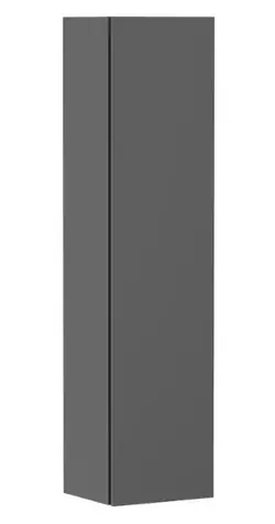 Hansgrohe - Vysoká skříňka, 40x165x35 cm, 1 dvířka, panty vpravo, matná šedá