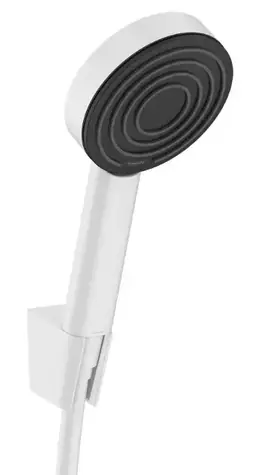 Hansgrohe - Set sprchové hlavice, držáku a hadice, EcoSmart+, matná bílá