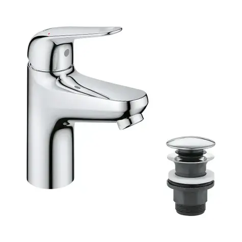 Grohe - Umyvadlová baterie, s výpustí Push-Open, chrom