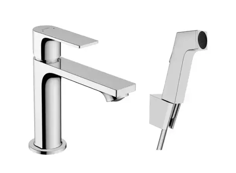 Hansgrohe - Umyvadlová baterie s bidetovou sprškou, chrom