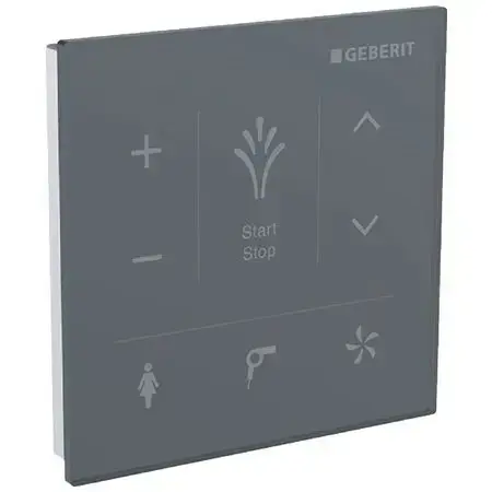 Geberit - Nástěnný ovládací panel pro elektronický bidet, černá