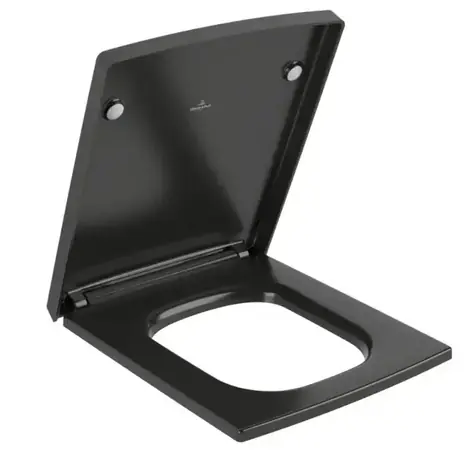 Villeroy & Boch - WC sedátko, SoftClosing, QuickRelease, Pure Black