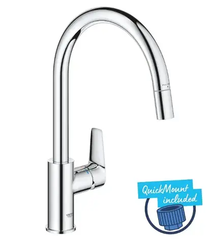 Grohe - Dřezová baterie s výsuvnou koncovkou, chrom