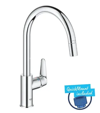 Grohe - Dřezová baterie s výsuvnou koncovkou, chrom