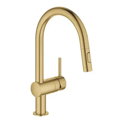 Grohe - Dřezová baterie s výsuvnou sprškou, kartáčovaný Cool Sunrise