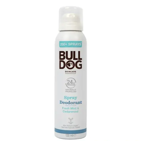 BULLDOG Fresh Mint-Cedarwood Spray Deodorant 125ml / Deodorant - pánský