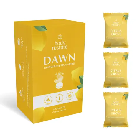 Body Restore Dawn Shower Steamers / tablety do sprchy / vůně Citrus Groove / 3 ks