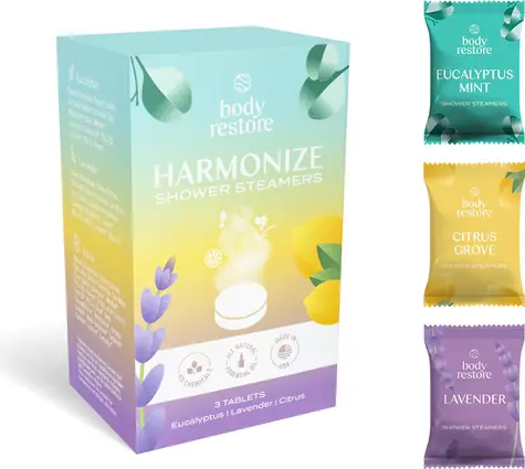 Body Restore Harmonize Shower Steamers / tablety do sprchy / vůně Mix / 3 ks