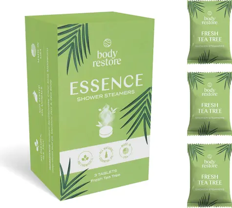 Body Restore Essence Shower Steamers / tablety do sprchy / vůně Zelený čaj / 3 ks