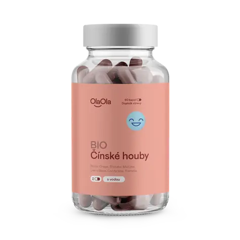OlaOla BIO Čínské houby / 60 kapslí