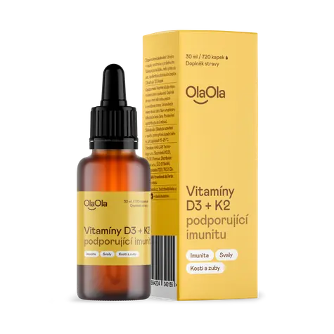 OlaOla Vitamíny D3 + K2 30 ml / kapky