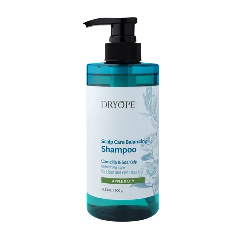 DRYOPE Scalp Care Balancing Shampoo Apple & Lily 500ml / čistící a zklidňující šampon pro péči o pokožku hlavy