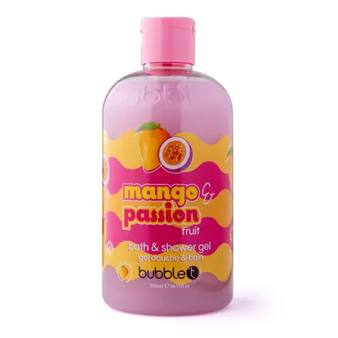 Bubble T Smoothie Mango & Passion Fruit Bath & Shower Gel 500 ml / Sprchový gel