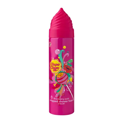 Chupa Chups Whipped Shower Foam Strawberry 250 ml / Pěnový sprchový gel