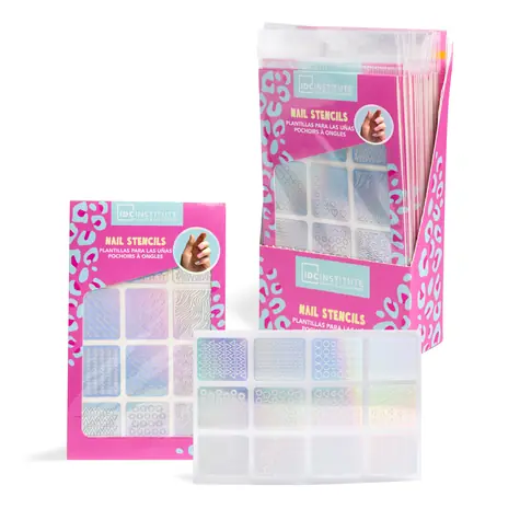 IDC Institute Holographic Nail Stencils / Holografické šablony na nehty