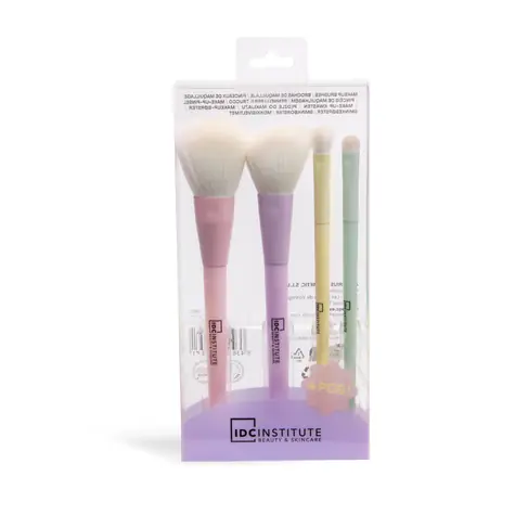 IDC Institute Makeup Brushes 4 ks / Sada štětců na make-up