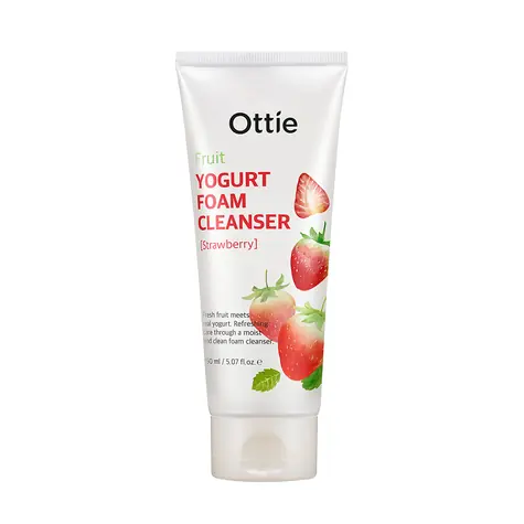 Ottie Fruit Yogurt Foam Cleanser Strawberry 150 ml / Čisticí pěna