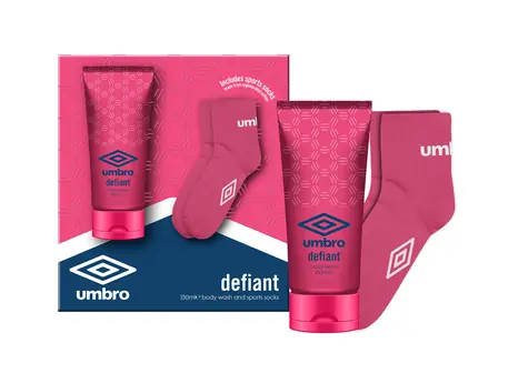 Umbro Body Wash Defiant 150 ml + Ladies' Socks / Sprchový gel