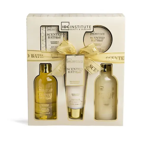 IDC Institute Bath Gold 5 Pcs Set Gift Box / Dárková koupelová sada Gold 5 ks