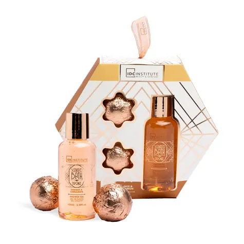 IDC Institute Scented Bath Bronze Gift Set 3 ks / Dárková koupelová sada Bronze