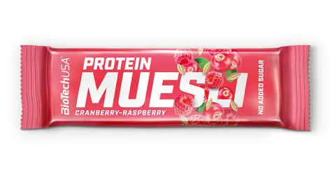 BioTech Protein Muesli Bar 30 g cranberry raspberry