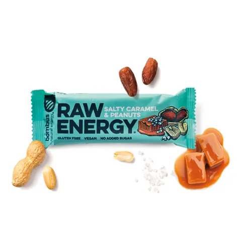 Bombus Raw Energy 50 g salty caramel peanuts