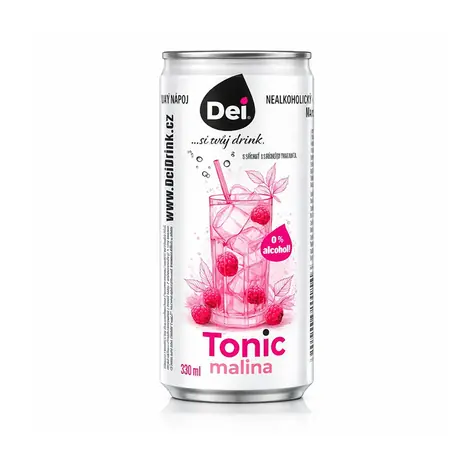 Dei Nealkoholický Perlivý Nápoj tonic malina 330 ml