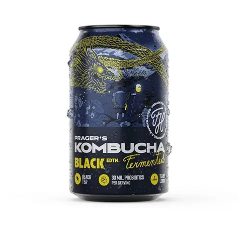 Prager's Kombucha 330 ml black