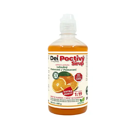 DeiSirup Poctivý Sirup pomeranč 485 ml