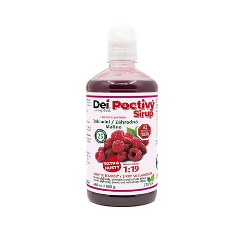 DeiSirup Poctivý Sirup malina 485 ml